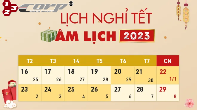 Thông báo: Lịch Nghỉ Tết Nguyên Đán Năm 2023 – Quý Mão